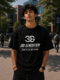Born to Lead Graphic Drop Shoulder T-Shirt | 3rd Generation