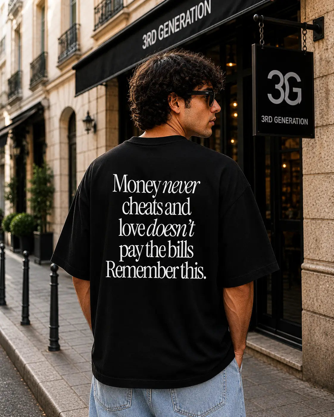 Money Never Cheats Drop Shoulder T-Shirt | 3rd Generation