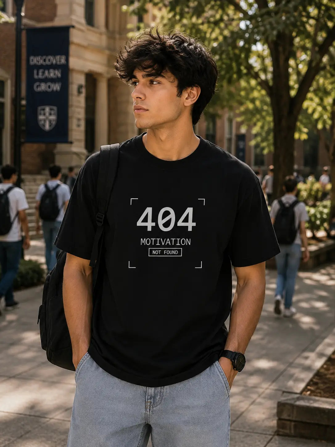 404 Motivation Not Found Graphic T-Shirt | 3rd Generation