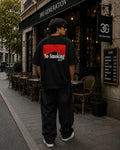 No Smoking  Print Drop Shoulder T-Shirt | 3rd Generation