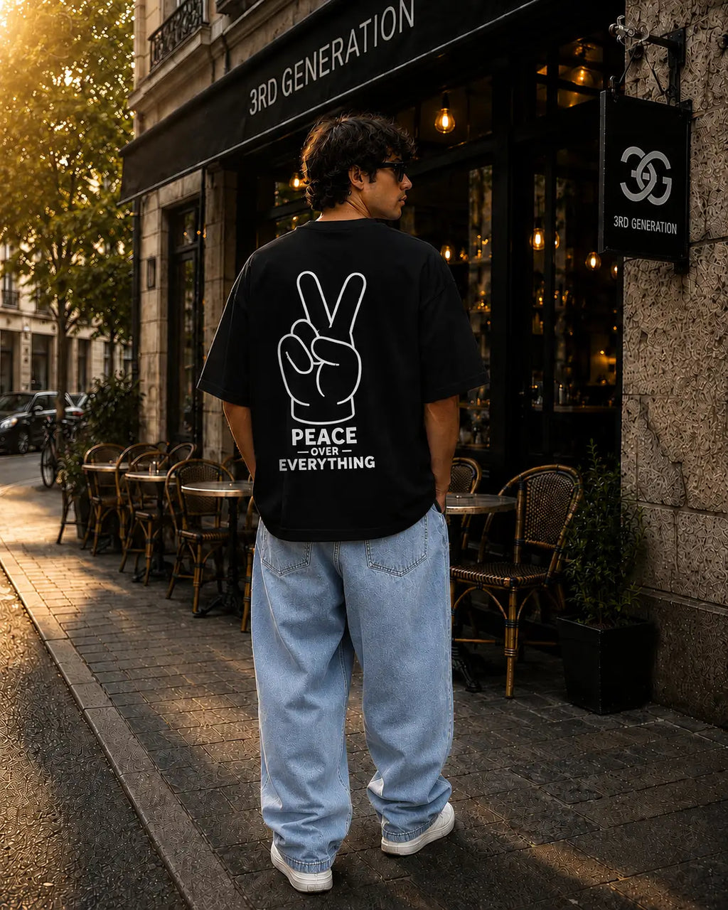 Peace Over Everything Drop Shoulder T-Shirt | 3rd Generation